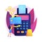 Payment processing vector concept metaphor