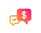 Payment receive icon. Dollar exchange sign. Vector