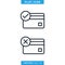 Payment Status Icon Vector Design Template. Successful and Failed Payment Symbol. Editable Stroke.