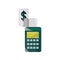 Payments online, terminal and bill technology flat icon shadow