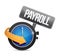 payroll time sign concept illustration design