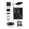 Pc build components infographic collection set. how to build PC concept. motherboard, cpu, graphic card, hard disk, ssd, power