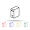PC case multi color style icon. Simple thin line, outline vector of computer parts icons for ui and ux, website or mobile