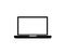 Pc laptop computer icon black white background