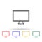 PC monitor multi color style icon. Simple thin line, outline vector of computer parts icons for ui and ux, website or mobile