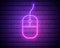 PC mouse neon icon. Elements of business set. Simple icon for websites, web design, mobile app, info graphics