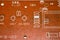 PCB circuitry with led screen chips, resistors, microchips, electronic components
