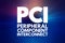 PCI - Peripheral Component Interconnect acronym, technology concept background