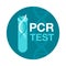 PCR or DNA testi icon - polymerase chain reaction