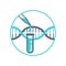 PCR testing icon polymerase chain reaction