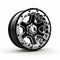 Pctem0099061 Off Road Wheel Design - Silver Rim With Black Spokes