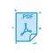 pdf application download file files format icon vector design