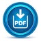 PDF document download icon eyeball blue round button