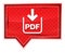 PDF document download icon misty rose pink banner button