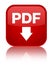 PDF download icon special red square button