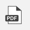 PDF download vector icon.
