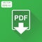 Pdf format download icon. Business concept pdf pictogram. Vector