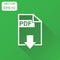 PDF format download icon. Business concept pdf pictogram. Vector