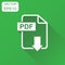 PDF format download icon. Business concept pdf pictogram. Vector