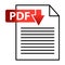 Pdf icon document square paper