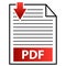 Pdf icon document square paper