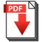 Pdf icon documents square paper