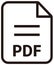 PDF icon | Major file format vector icon illustration