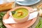 Pea Soup With Croutons