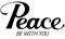 Peace be with you - custom calligraphy text