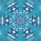 Peace Blue sky Mandala Kaleidoscopic design
