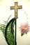 Peace cross floral art