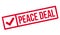 Peace Deal rubber stamp