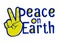 Peace On Earth Typography Sign