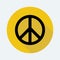 Peace flat icon.