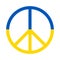 Peace freedom Ukraine hippy symbol