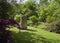 The Peace Garden at the St Andrew`s Botanic Gardens in Fife, Scotland.