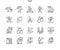 Peace and Humanrights Well-crafted Pixel Perfect Vector Thin Line Icons 30 2x Grid for Web Graphics and Apps
