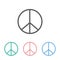 Peace icon, tranquility, quietness, calmness, peacefulness