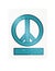 Peace and love antiwar icon or symbol