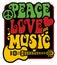 Peace-Love-Music_Rasta Colors