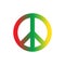 peace and love reggae sign