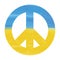 Peace and love. Stop War hippie concept. Vector illustration