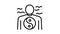 peace of mind people value line icon animation