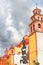 Peace monument and main church in guanajuato city, mexico II