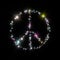 Peace symbol stars