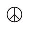 Peace Symbol Vector Icon EPS10 .