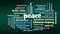 Peace word cloud concept collage