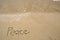 Peace Written in Sand