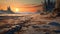 Peaceful Alien Landscape: A Stunning Hard Surface Modeling Inspired By Arctic Exploration