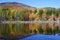 Peaceful autumn fall stroll to enjoy the colorful leaves